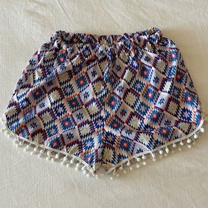 Colorful print shorts